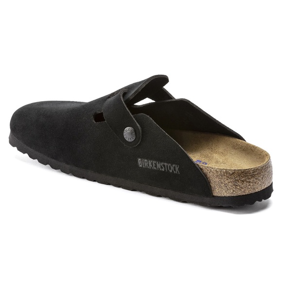 NWT Authentic Birkenstock Boston Soft Footbed Suede Leather in Black - Picture 6 of 16